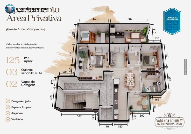 Apartamento à venda com 3 quartos - Foto 5