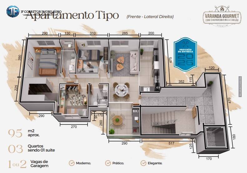 Apartamento à venda com 3 quartos - Foto 4