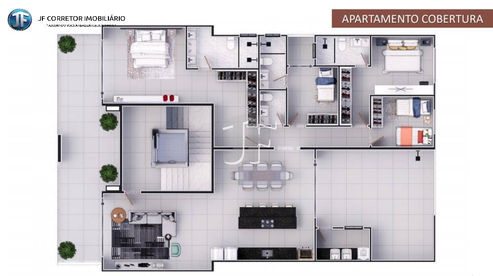 Apartamento à venda com 3 quartos, 110m² - Foto 4